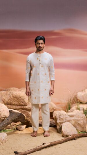 Mens Were Mango Jamdani Kurta