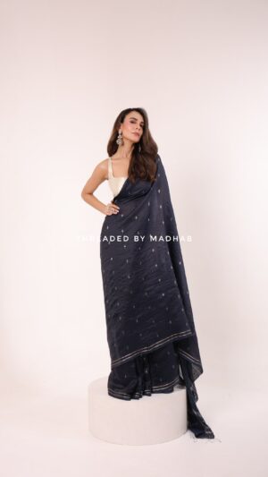 Krishnokoli Banglore silk jamdani saree
