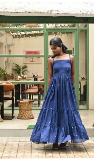 Flowing Threads Jamdani Dress