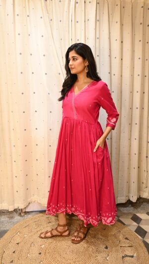 Gulabi Grace Jamdanii Dress