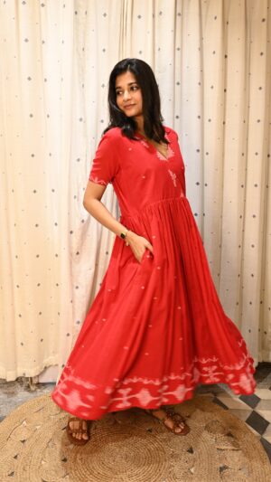 Rangrez Jamdani Dress