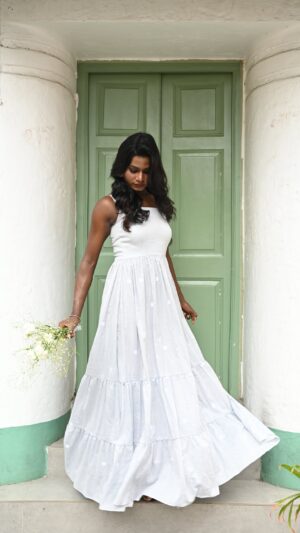Pearl Whisper Long Dress