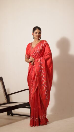 Rang Rasiya Bangalore Silk Jamdani Saree
