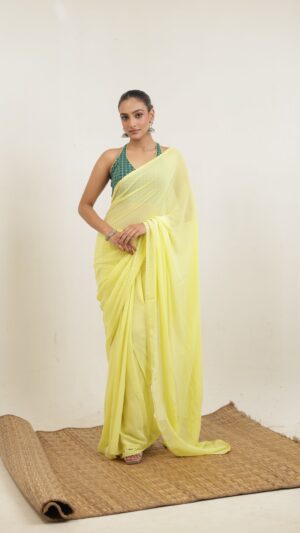 Lemon glow Saree
