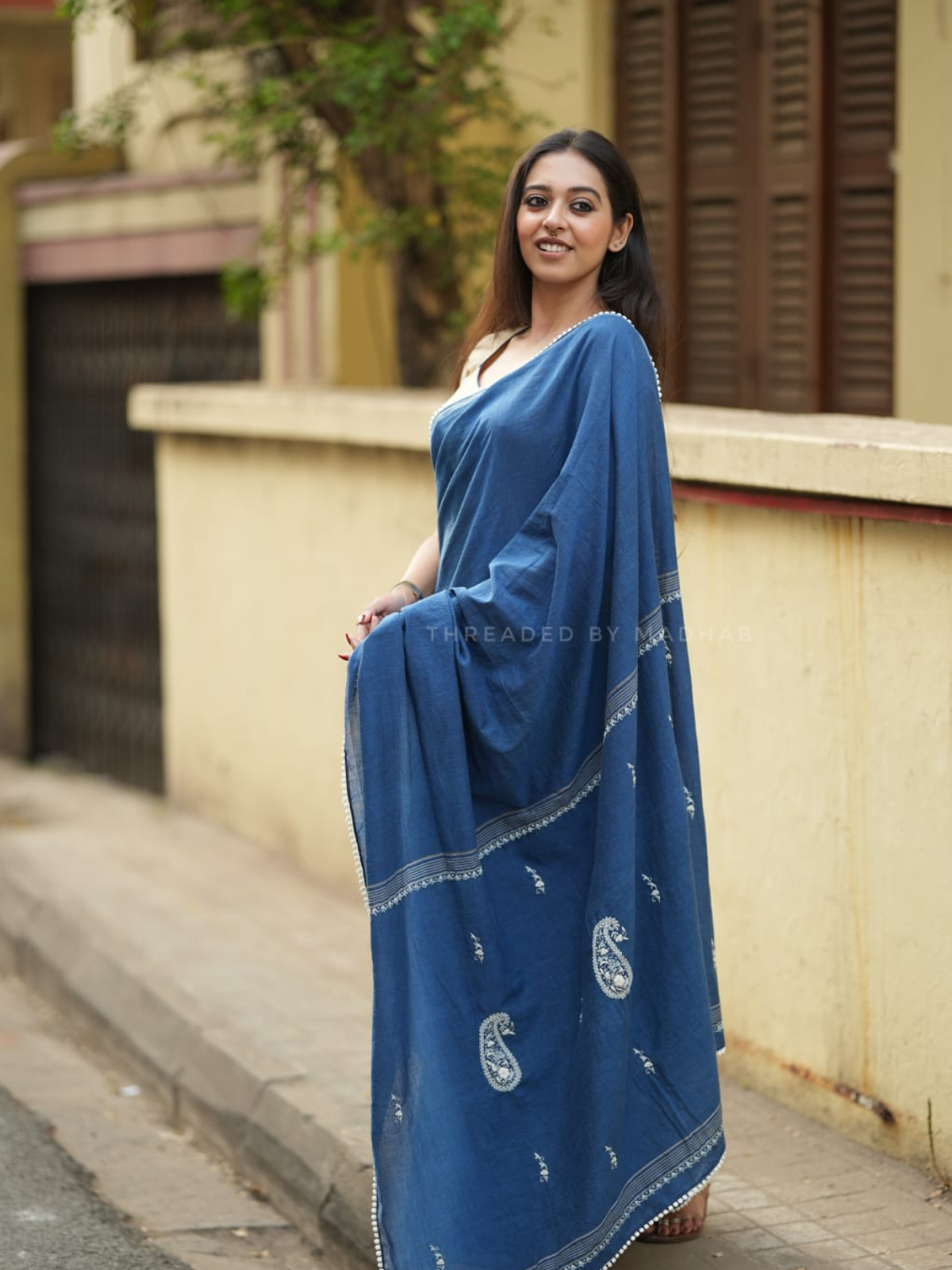 Embroidery saree