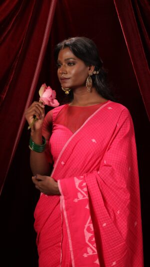Rani Glow jamdanii saree set