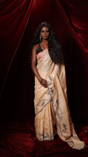 Tussar jamdanii saree